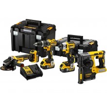 DeWALT DCK422P3T Zestaw Narzędzi DCD796+DCH273+DCF887+DCG405+3 x 5,0 Ah+DCB115