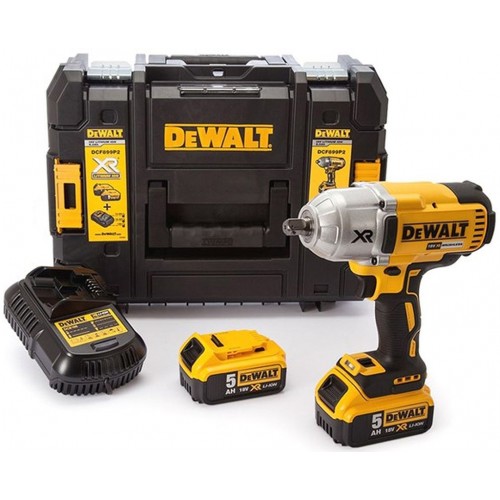 OUTLET DeWALT Zakrętarka udarowa 18V, 2x5,0 Ah DCF899P2-QW, PO SERWISIE!