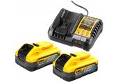 DeWALT DCB1104H2 PowerStack Zestaw startowy 18V (2x5,0Ah) + ładowarka