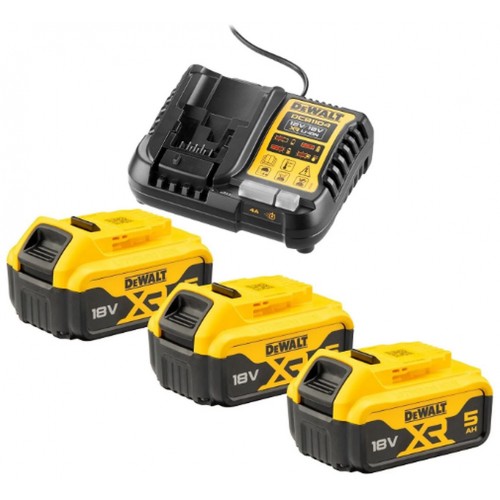 DeWALT DCB1104P3 Zestaw ładowarka DCB1104 + 3x DCB184 (18V/5,0Ah)