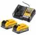 DeWALT DCB1104S2 PowerStack Zestaw akumulatorów (18V/2x3,5Ah) + ładowarka