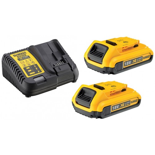 DeWALT DCB115D2 Zestaw ładowarka DCB115 + 18V 2x2,0Ah