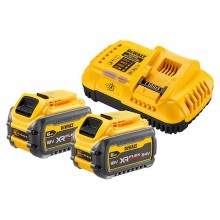 DeWALT DCB118T2 Zestaw XR FlexVolt 54V Ładowarka DCB118 + 18V 2x6,0Ah