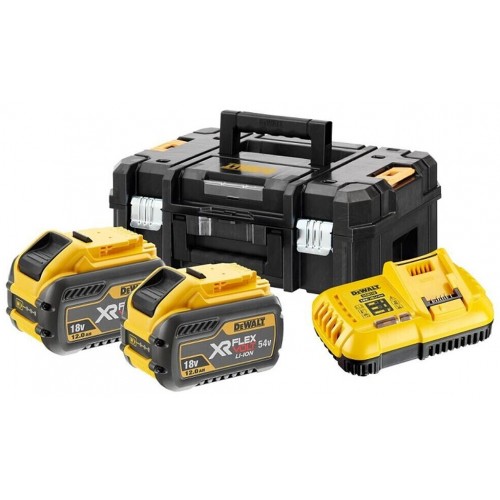 DeWALT DCB118Y2T Zestaw 2 x akumulator 54V Li-Ion 12,0Ah + ładowarka + Tstak