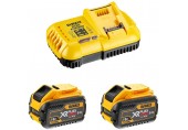 DeWALT DCB118Y2 Zestaw ładowarka + 18V (2 x DCB548 12,0Ah)