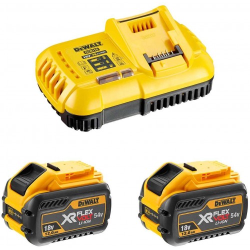 DeWALT DCB118Y2 Zestaw ładowarka + 18V (2 x DCB548 12,0Ah)