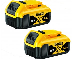 DeWALT DCB184P2 Akumulator do elektronarzędzi (18V/2x5,0Ah) XR Li-Ion 2x akku DCB184