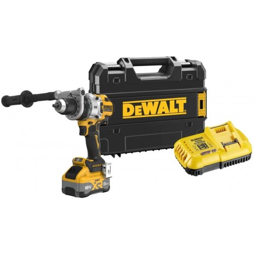 DeWALT DCD1007WW1T Wiertarko-wkrętarka udarowa akumulatorowa (169Nm/18V/1x8,0Ah) Tstak