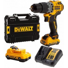 DeWALT DCD706D2 Wkrętarka udarowa XR (57Nm/12V/2x2,0Ah) Tstak