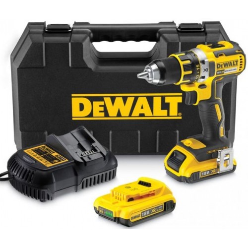 DeWALT DCD790D2 Aku Wiertarko-wkrętarka 13mm XR Li-ion (2x2,0Ah/18V) Tstak