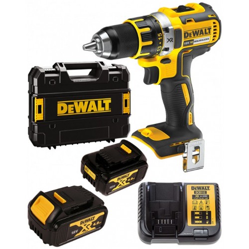 DeWALT DCD790M2 Akumulatorowa wiertarko-wkrętarka (60Nm/18V/2x4,0Ah) Tstak