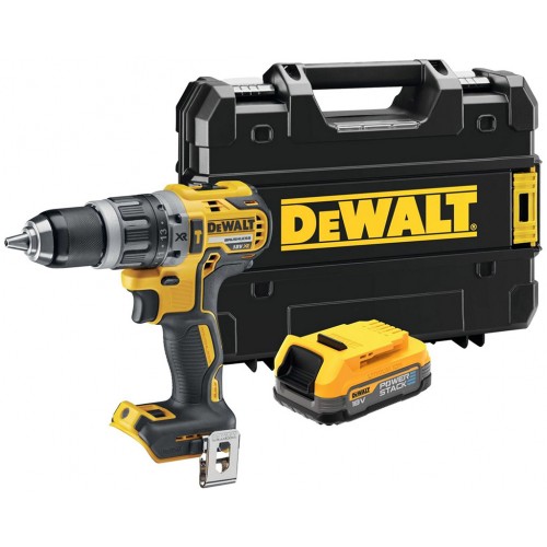 DeWALT DCD796E1T Wkrętarka udarowa XR 18V (70Nm,1x1,7Ah PowerStack) bez ładowarki, Tstak
