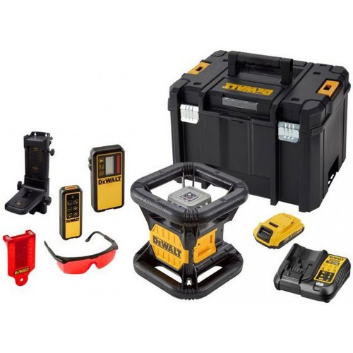 DeWALT DCE079D1R Laser obrotowy z wiązką czerwoną XR (18V/1x2,0Ah) Tstak box