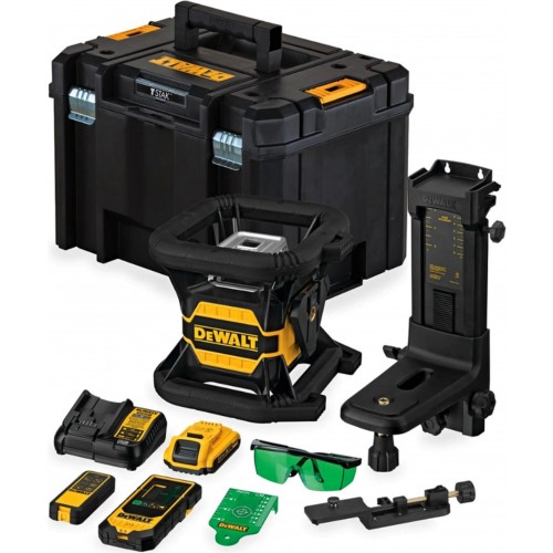 DeWALT DCE080D1GS samopoziomujący laser obrotowy z wiązką zieloną (18V/1x2,0Ah) Tstak