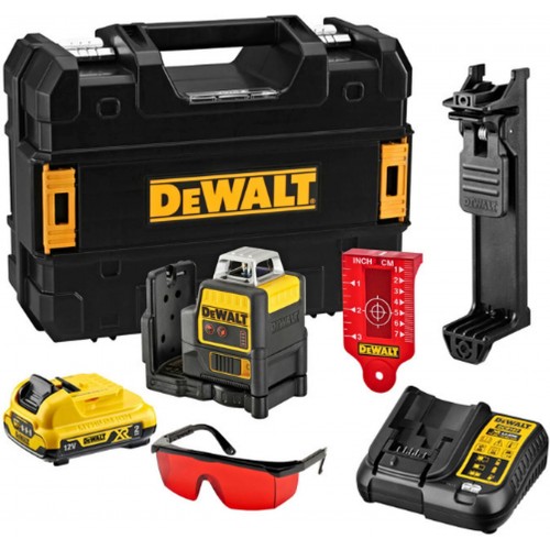 DeWALT DCE0811D1R Laser liniowy 2x360°,czerwon, XR (10,8V/1x2,0 Ah) Tstak