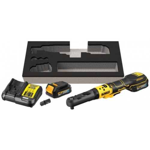 DeWALT DCF510E2G Grzechotka 3/8 a 1/2 (18V/2x1,7Ah PowerStack)