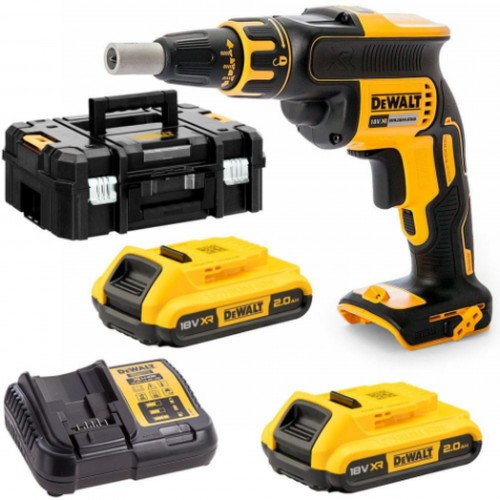 DeWALT DCF620D2 Aku wkrętarka do płyt G-K XR (30Nm/18V/2x2,0Ah) Tstak