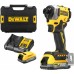 DeWALT DCF850E2T Aku Zakrętarka udarowa 1/4" (18V/208Nm/2x1,7Ah PowerStack)Tstak