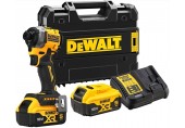 DeWALT DCF850P2T Aku zakrętarka udarowa 1/4" (205Nm/18V/2x5,0Ah) Tstak