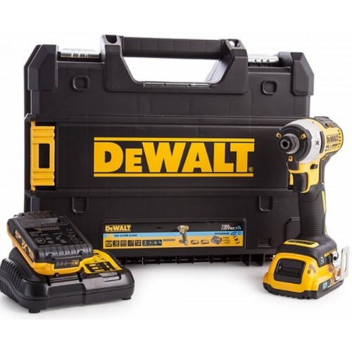 DeWALT Bezprzewodowy klucz udarowy, 18,0 V, 2,0 Ah, 205 Nm, 1/4 "XR ToolConnect DCF888D2B