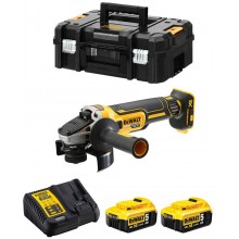 DeWALT DCG405P2 Aku Szlifierka kątowa XR (18V/2x5,0Ah/125mm) Tstak