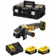 DeWALT DCG405P2 Aku Szlifierka kątowa 125mm, XR (18V/2x5,0Ah) Tstak