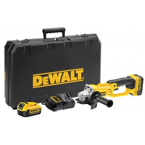 DeWALT DCG412M2 Aku Szlifierka kątowa 125 mm XR 18 V Li-Ion (2x 4,0 Ah) Walizka