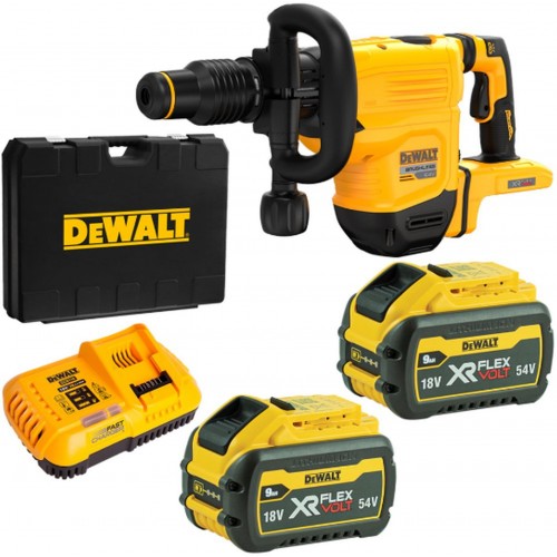 DeWALT DCH832X2 Aku Młot wyburzeniowy SDS-Max, XR FlexVolt 54V, 13,3J, Tstak,(2x9,0Ah)