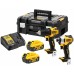 DeWALT DCK2061P2T Zestaw Combo DCD709 + DCF809 (18V, 2 x 5,0Ah) Walizka TSTAK