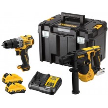 DeWALT DCK2102L2T Zestaw Combo (DCH072 + DCD706 + DCB124 + DCB1102) TSTAK