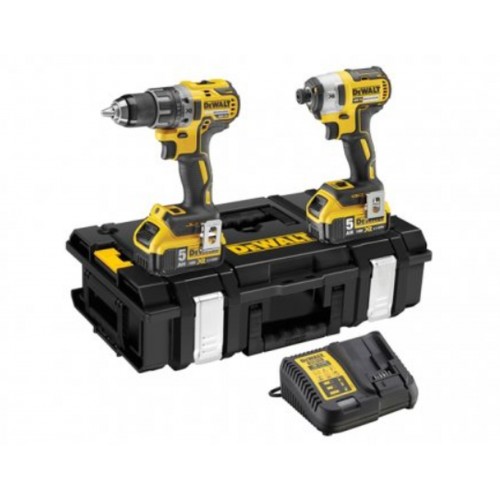 DeWALT DCK266P2 Zestaw DCD796 + DCF887 +(18V/2x5,0Ah)+walizka