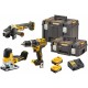 DeWALT DCK329P2T Aku Zestaw narzędzi (DCD796+DCG405+DCS335 +18V/2x5,0Ah)2xTstak