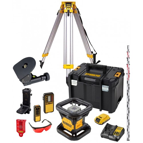 DeWALT DCK374D1R Akumulatorowy laser obrotowy z wiązką czerwoną XR (18V/1x2,0Ah)Tstak box