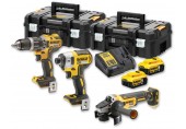 DeWALT DCK384P2T Zestaw (DCD796+DCF887+DCG405+18V/2x5,0Ah) 2xTstak