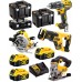 DeWALT DCK421P3T Kombo zestaw 18V (DCD791,DCS570,DCS331,DCS367,3 x DCB184,DCB115, 3xTSTAK)