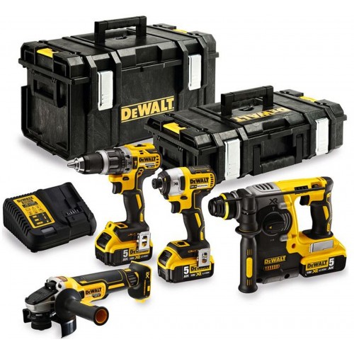 DeWALT DCK422P3 Kombopack DCG405+DCH273+DCD796+DCF887 (18V/3x5,0Ah) 2x Toughsystem