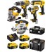 DeWALT DCK551P3T Zestaw Combo DCD796+DCF887+DCS391+DCS331+DCL050 (18V/3x5,0Ah)2xTstak