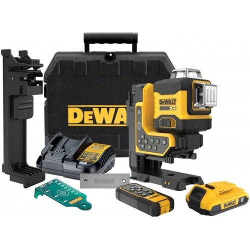DeWALT DCLE34035D1 Akumulatorowy laser samopoziomujący 3x360 ° (18V/2,0Ah) T-stak