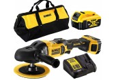 DeWALT DCM849P2 Polerka rotacyjna 125-180 mm XR (18V/2x5,0Ah) Torba