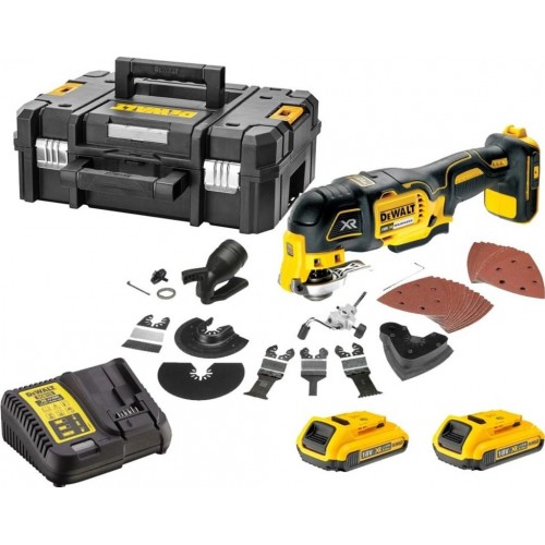 DeWALT DCS355D2 Narzędzie wielofunkcyjne XR Li-Ion (18V/2x 2,0Ah) Tstak