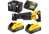 DeWALT DCS386H2T Piła szablasta (18V/2x5,0Ah PowerStack) Tstak