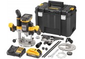 DeWALT DCW620H2 Akumulatorowa frezarka górnowrzecionowa (12mm/18V/2x5,0Ah) Tstak