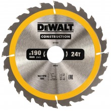 DeWALT DT1944 Tarcza tnąca 190 x 30 mm, 24 zębów