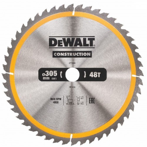 DeWALT DT1959 Brzeszczot 305 x 30 mm do drewna, 48 zębów, ATB 10°