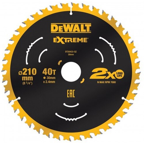 DeWALT DT20433 Tarcza pilarska 210 x 30 mm, 40 zęby