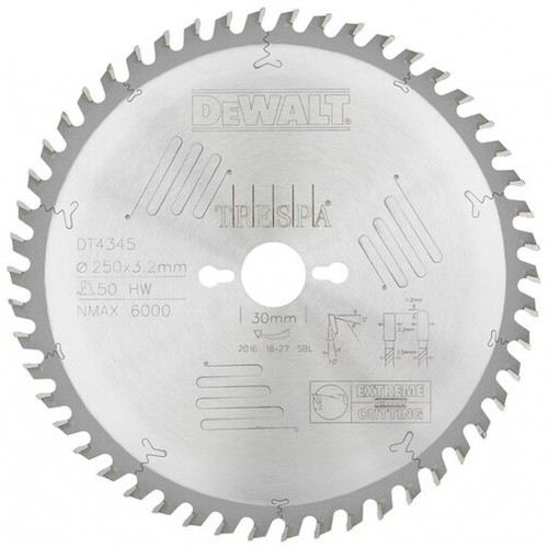 DeWALT DT4345 Tarcza Pilarska 250x30 mm 50 zęby