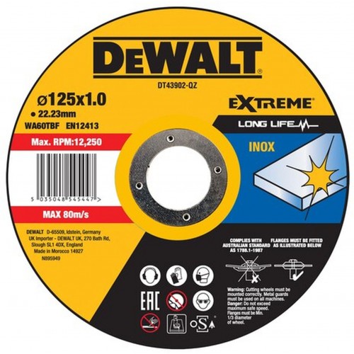 DeWALT DT43902 Tarcza do cięcia metalu 125x1,0mm