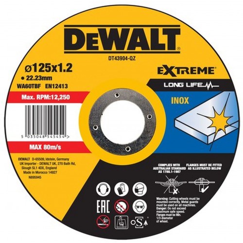 DeWALT DT43904 Tarcza do metalu inox 125x1.2mm