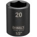 DeWALT DT7538 Płytka nasadka udarowa 1/2”, 20 mm