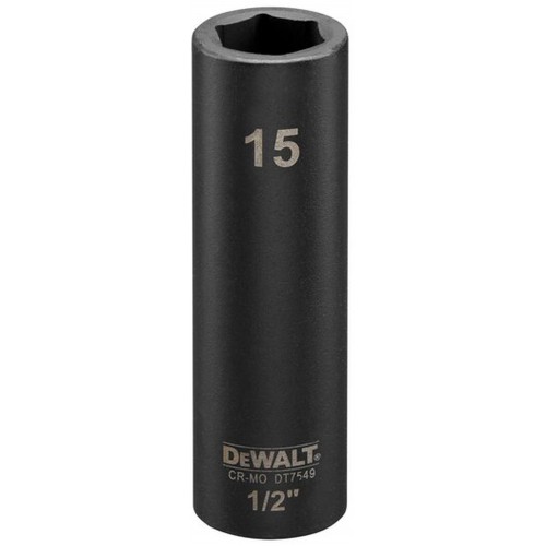 DeWALT DT7549 Klucz nasadowy 15mm głęboki 78mm 1/2 DeWALT DT7549 Klucz nasadowy 15mm głęboki 78mm 1/2